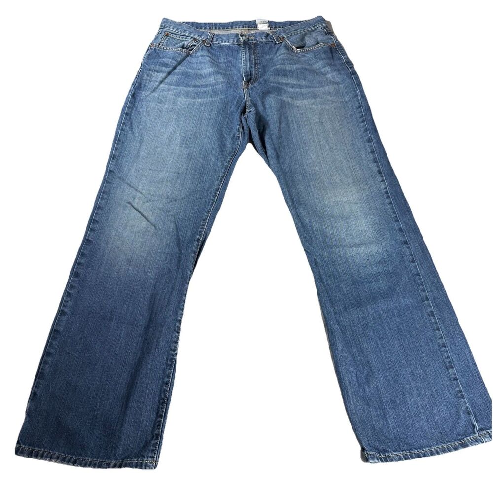 Lucky Brand Dungarees Mechanic Boot  Cut Jeans Sz 36 Regular Gene Montesano